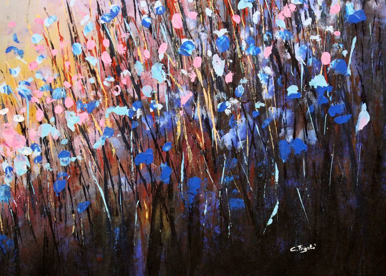 Original Floral Painting by cecilia frigati