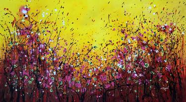 Print of Abstract Floral Paintings by cecilia frigati