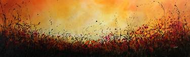 "Rosso Impetuoso" - Super sized original floral landscape thumb