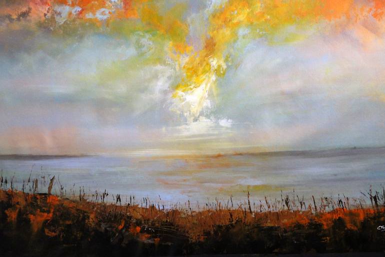 Original Abstract Landscape Painting by Cecilia Frigati