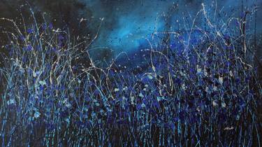 Dark Nights - Super sized original floral landscape thumb