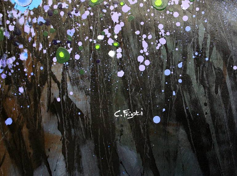 Original Abstract Floral Painting by Cecilia Frigati