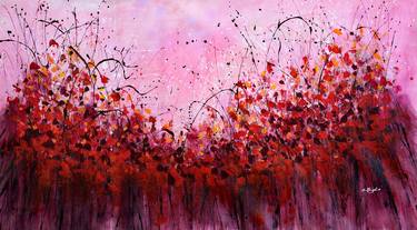 Print of Abstract Floral Paintings by cecilia frigati