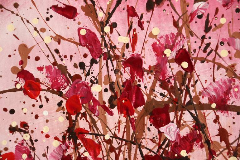 Original Abstract Floral Painting by Cecilia Frigati