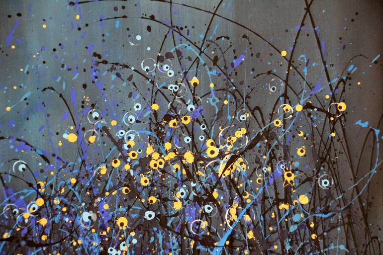 Original Abstract Floral Painting by Cecilia Frigati