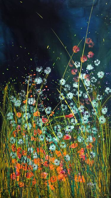 Print of Floral Paintings by cecilia frigati