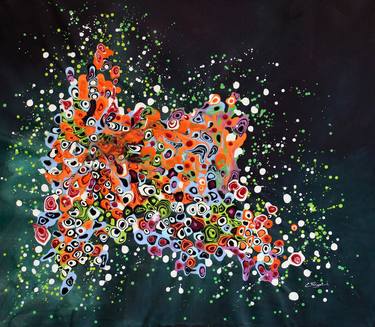 Print of Abstract Floral Paintings by cecilia frigati