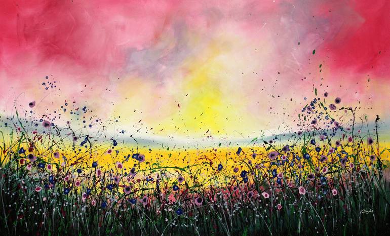 Print of Abstract Expressionism Landscape Paintings by Cecilia Frigati