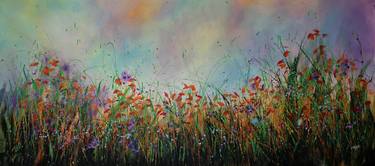 Original Abstract Floral Paintings by cecilia frigati