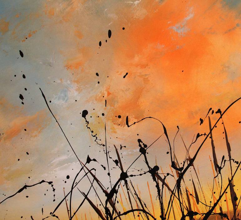 Original Abstract Expressionism Landscape Painting by Cecilia Frigati