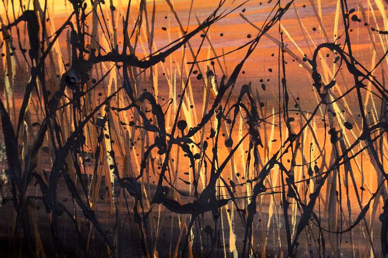 Original Abstract Expressionism Landscape Painting by Cecilia Frigati