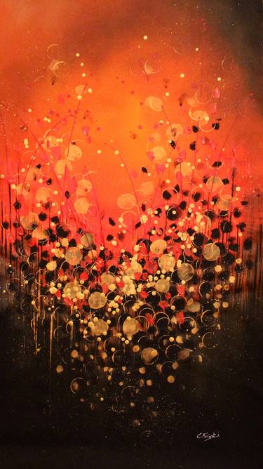 Perfect Atmosphere - Extra large original abstract painting image