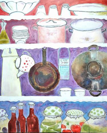 Original Kitchen Paintings by Anastazia David