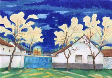 Original Rural life Painting by Anastazia David