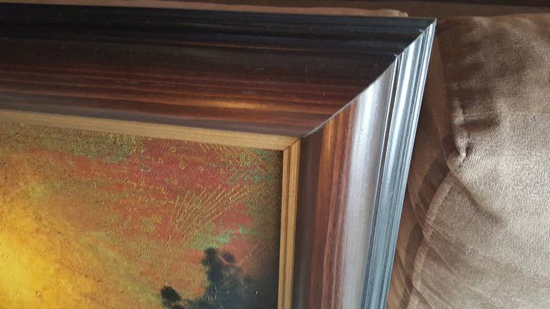 Original Abstract Landscape Painting by Slobodan Timchevski Linka