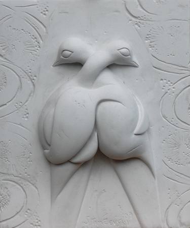 Original Abstract Erotic Sculpture by Slobodan Timchevski Linka