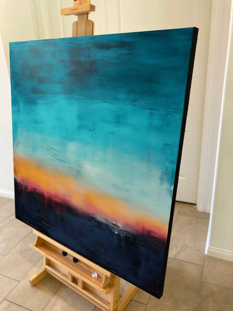 Original Abstract Expressionism Abstract Painting by Robert Edward R