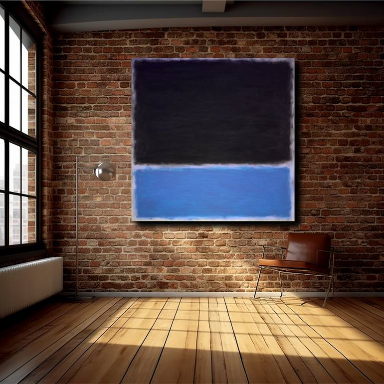 Original Abstract Expressionism Abstract Painting by Robert Edward R