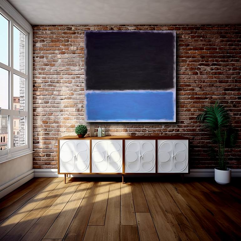 Original Abstract Expressionism Abstract Painting by Robert Edward R