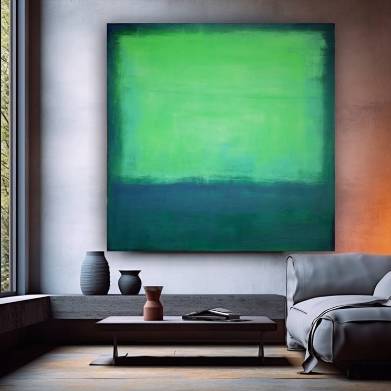 Original Color Field Painting Abstract Painting by Robert Edward R