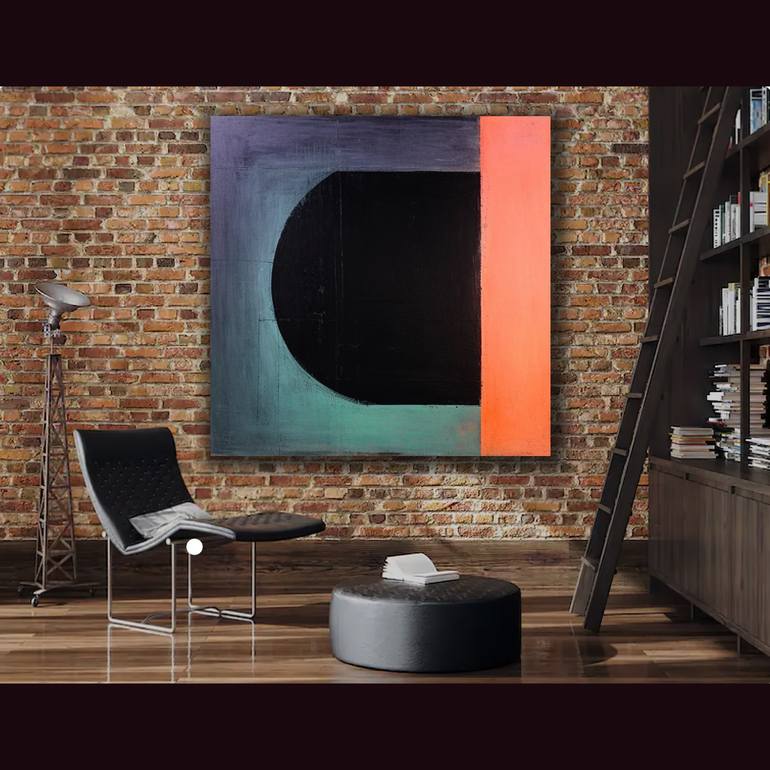 Original Abstract Painting by Robert Edward Rodriguez