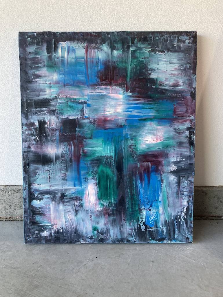 Original Abstract Painting by Robert Edward Rodriguez