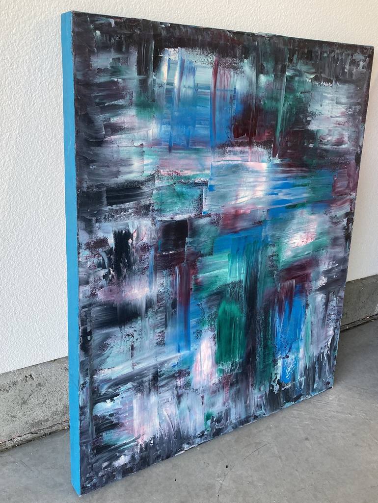 Original Abstract Painting by Robert Edward Rodriguez