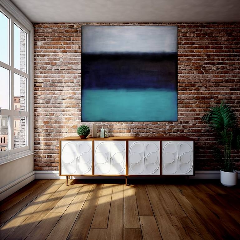 Original Abstract Expressionism Abstract Painting by Robert Edward R