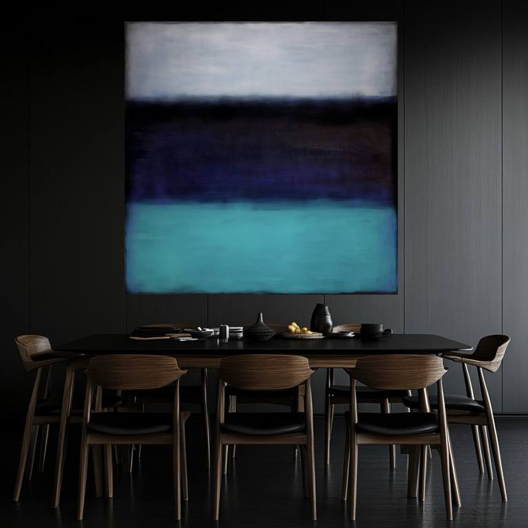 Original Abstract Expressionism Abstract Painting by Robert Edward R