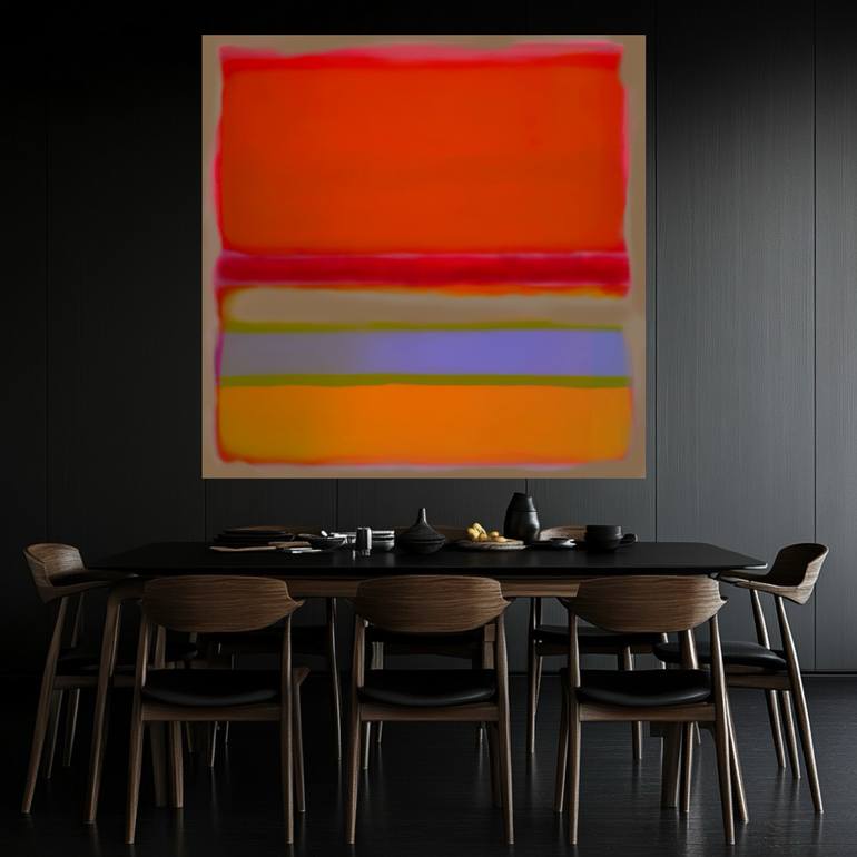 Original Abstract Expressionism Abstract Painting by Robert Edward R