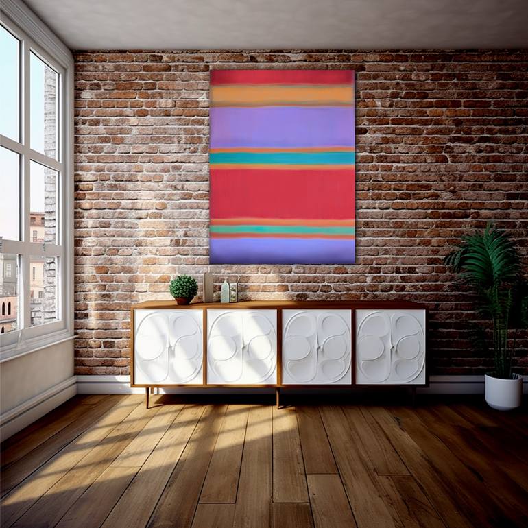 Original Abstract Expressionism Abstract Painting by Robert Edward R