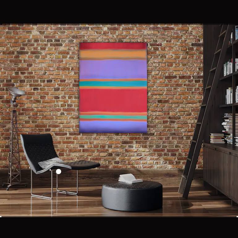 Original Abstract Expressionism Abstract Painting by Robert Edward R