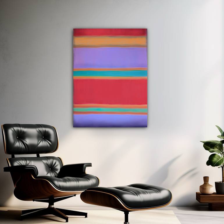 Original Abstract Expressionism Abstract Painting by Robert Edward R