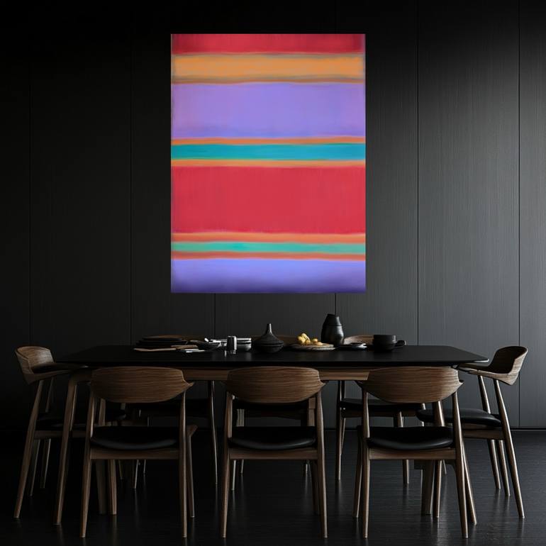 Original Abstract Expressionism Abstract Painting by Robert Edward R