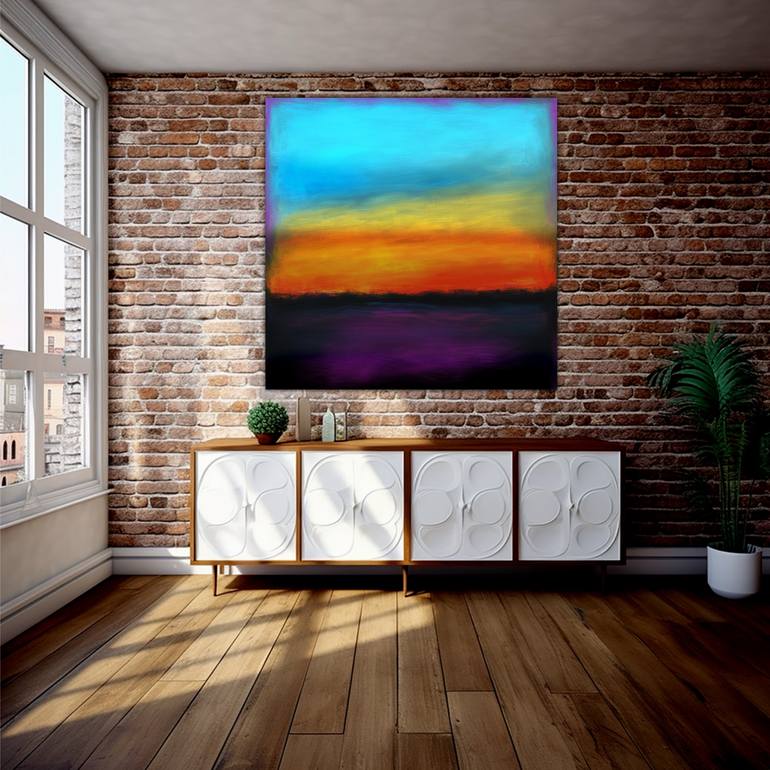 Original Abstract Expressionism Abstract Painting by Robert Edward R