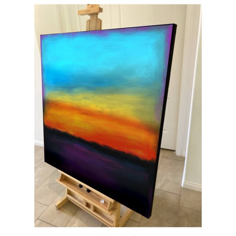 Original Abstract Expressionism Abstract Painting by Robert Edward R
