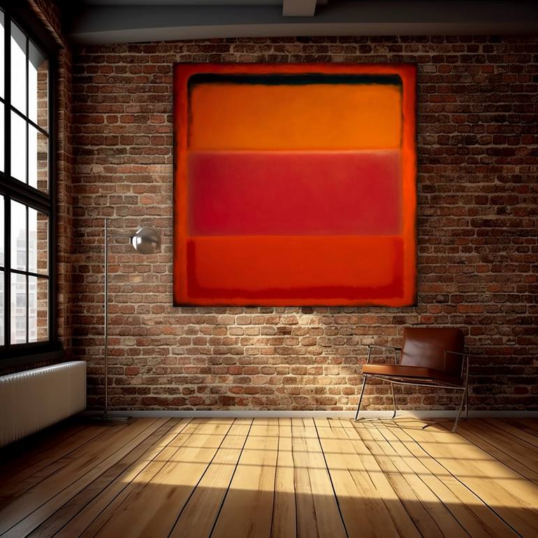 Original Abstract Expressionism Abstract Painting by Robert Edward R