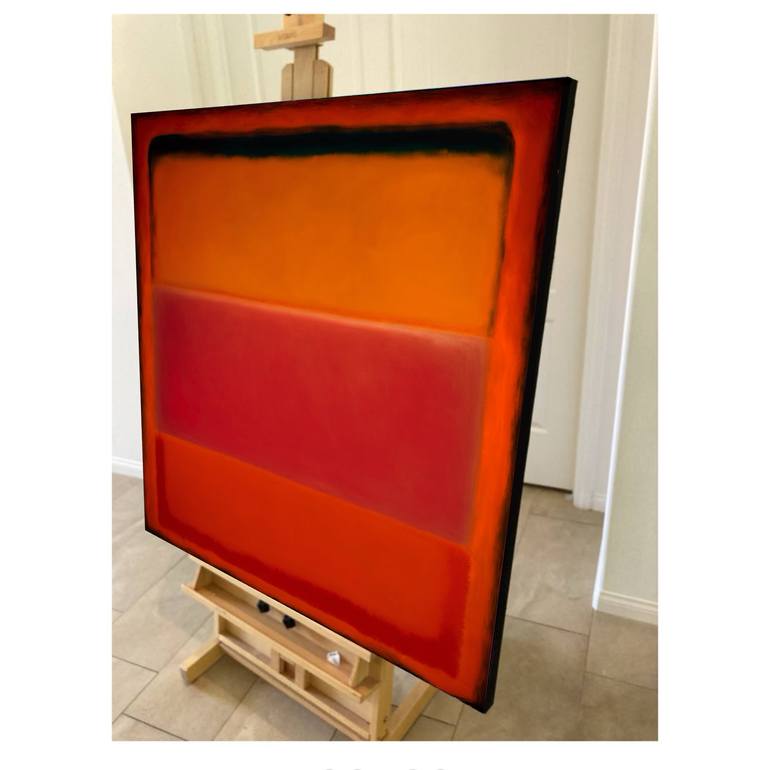 Original Abstract Expressionism Abstract Painting by Robert Edward R