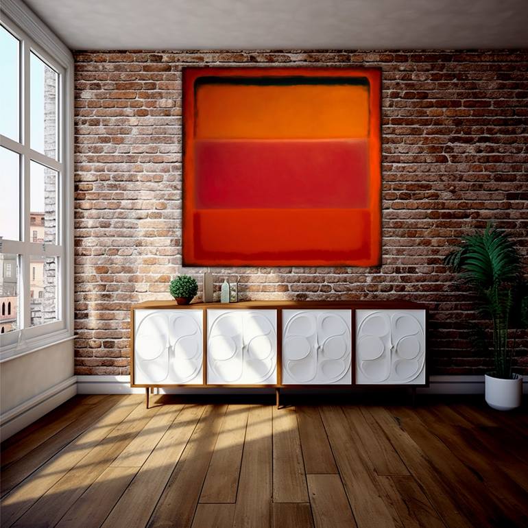 Original Abstract Expressionism Abstract Painting by Robert Edward R