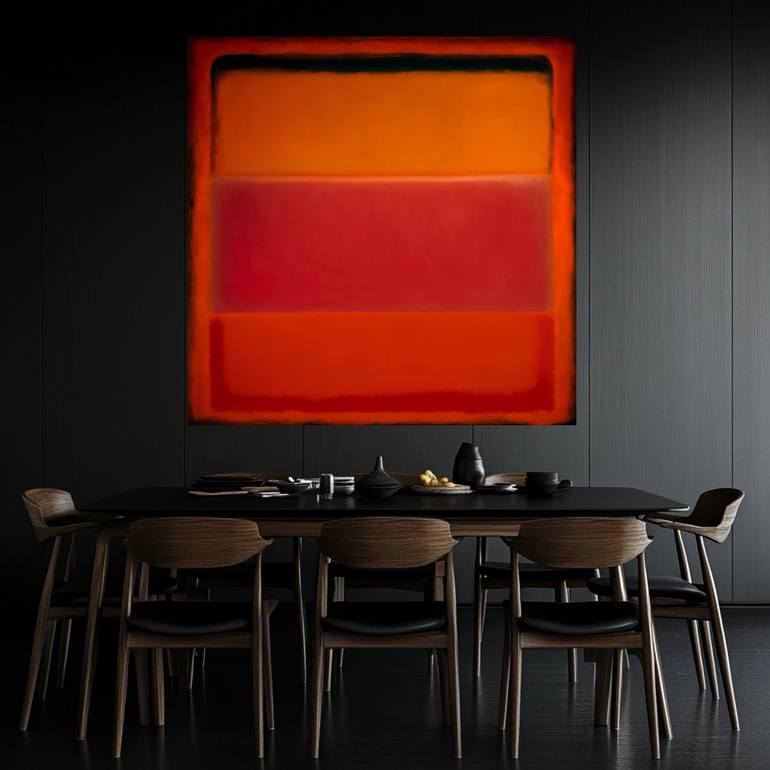 Original Abstract Expressionism Abstract Painting by Robert Edward R