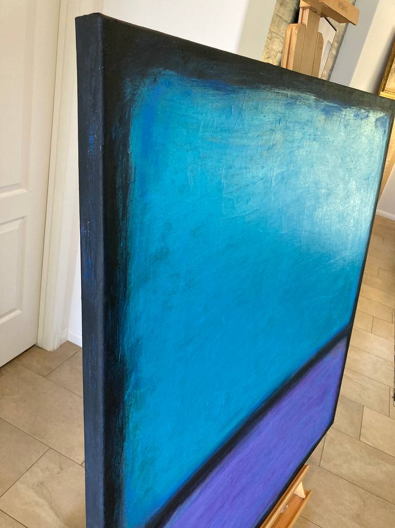 Original Abstract Expressionism Abstract Painting by Robert Edward R