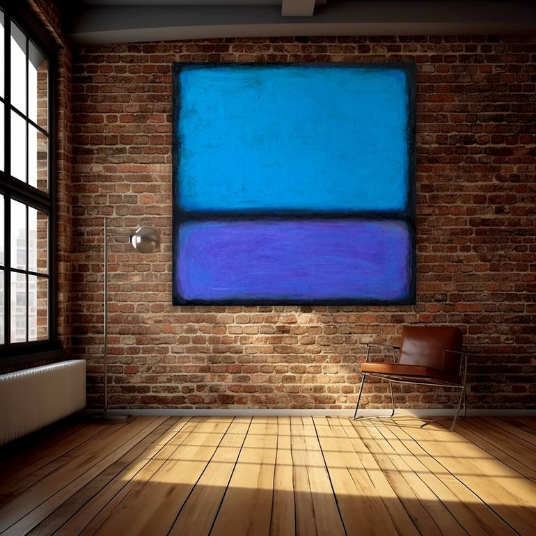 Original Abstract Expressionism Abstract Painting by Robert Edward R