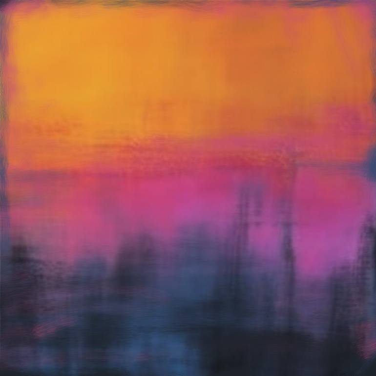 Original Abstract Expressionism Abstract Paintings by Robert Edward R