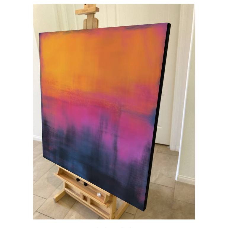 Original Abstract Expressionism Abstract Painting by Robert Edward R