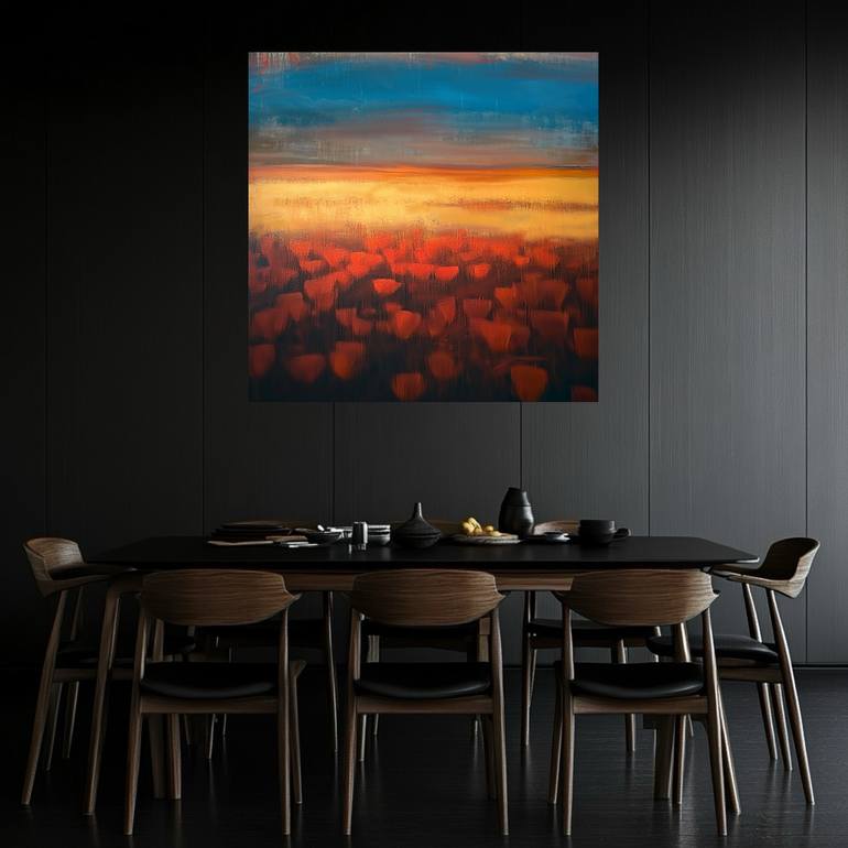 Original Abstract Expressionism Abstract Painting by Robert Edward R