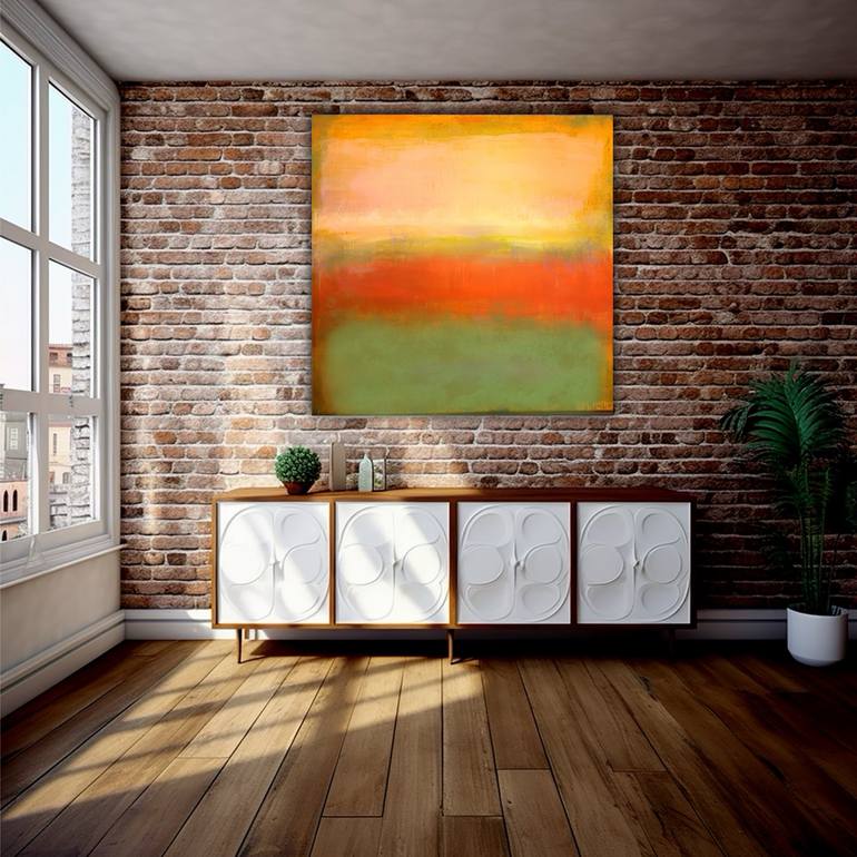 Original Abstract Expressionism Abstract Painting by Robert Edward R