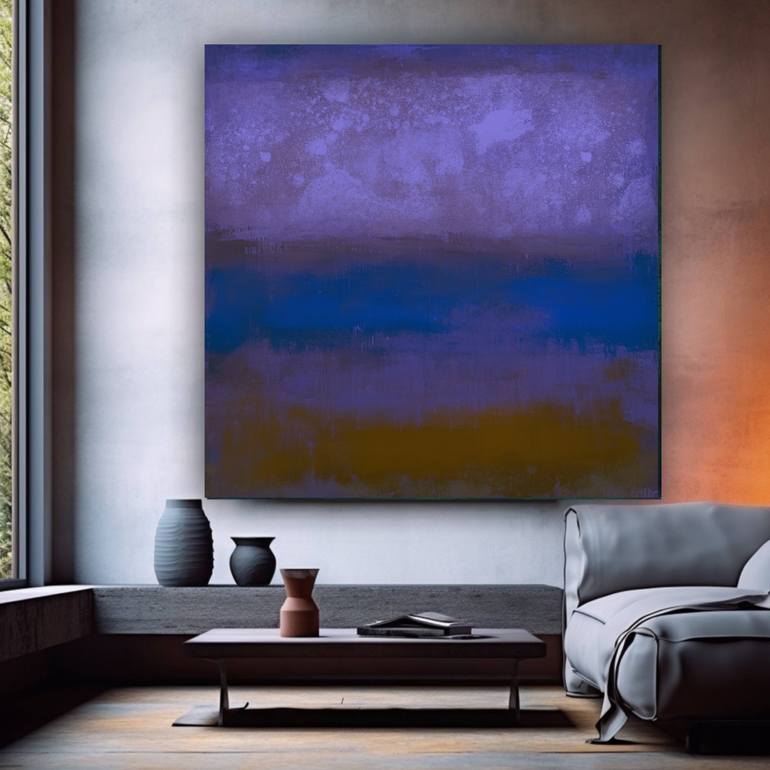 Original Abstract Expressionism Abstract Painting by Robert Edward R