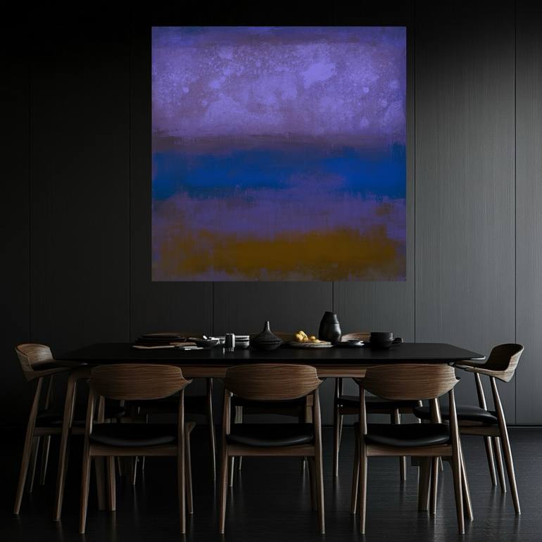 Original Abstract Expressionism Abstract Painting by Robert Edward R