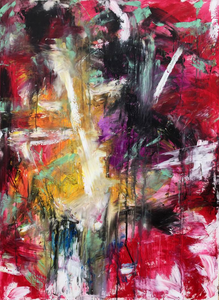 Abstract #44 Oversize 84x62 Painting by Robert Edward Rodriguez ...