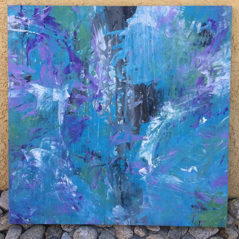 Original Abstract Painting by Robert Edward Rodriguez